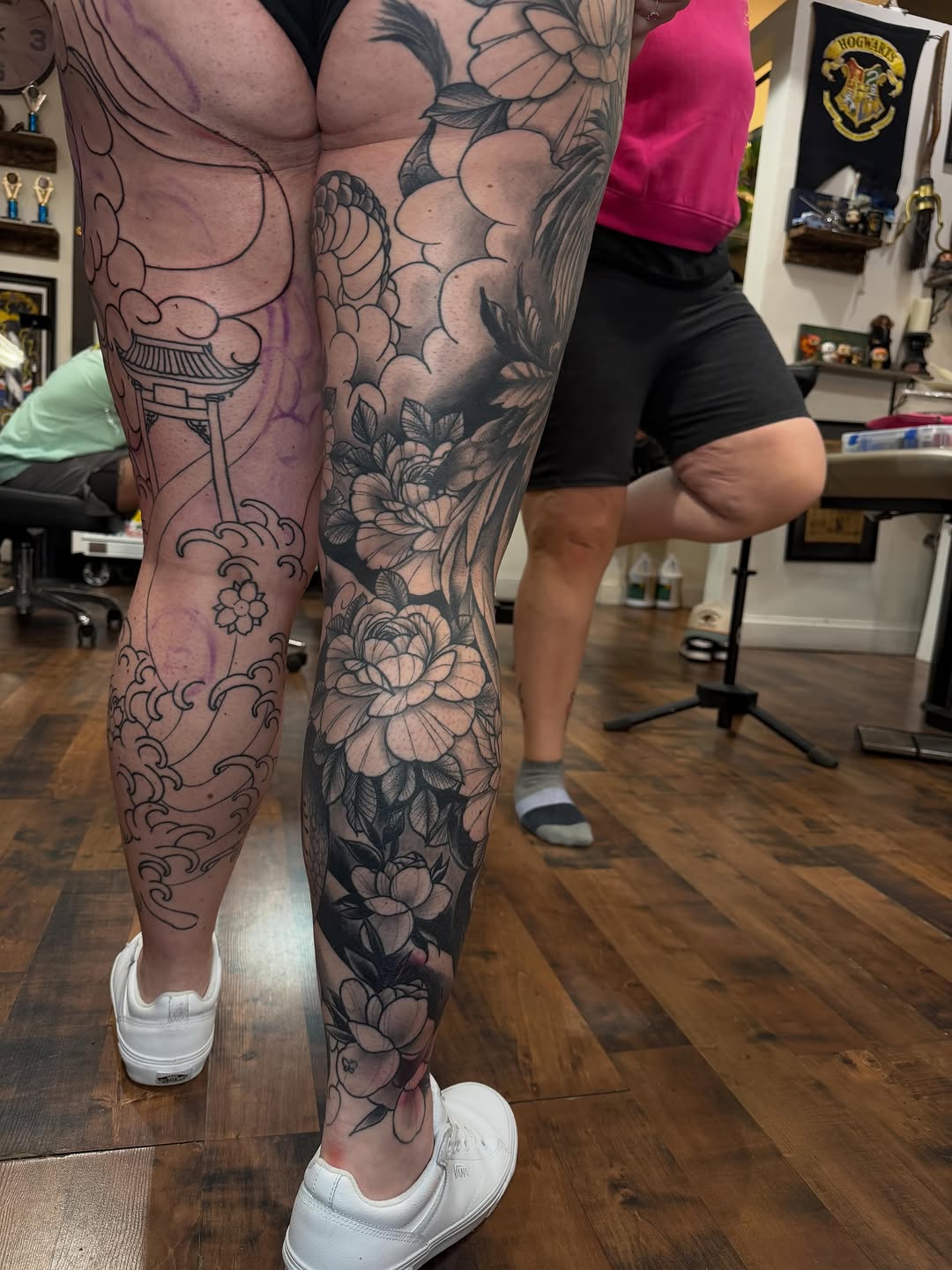 Tattoo by @tattoosbyrobbier โ japanese_irezumi, black_and_grey