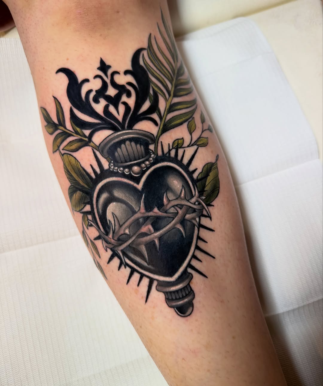 Tattoo by @lolainkistry — illustrative, black_and_grey