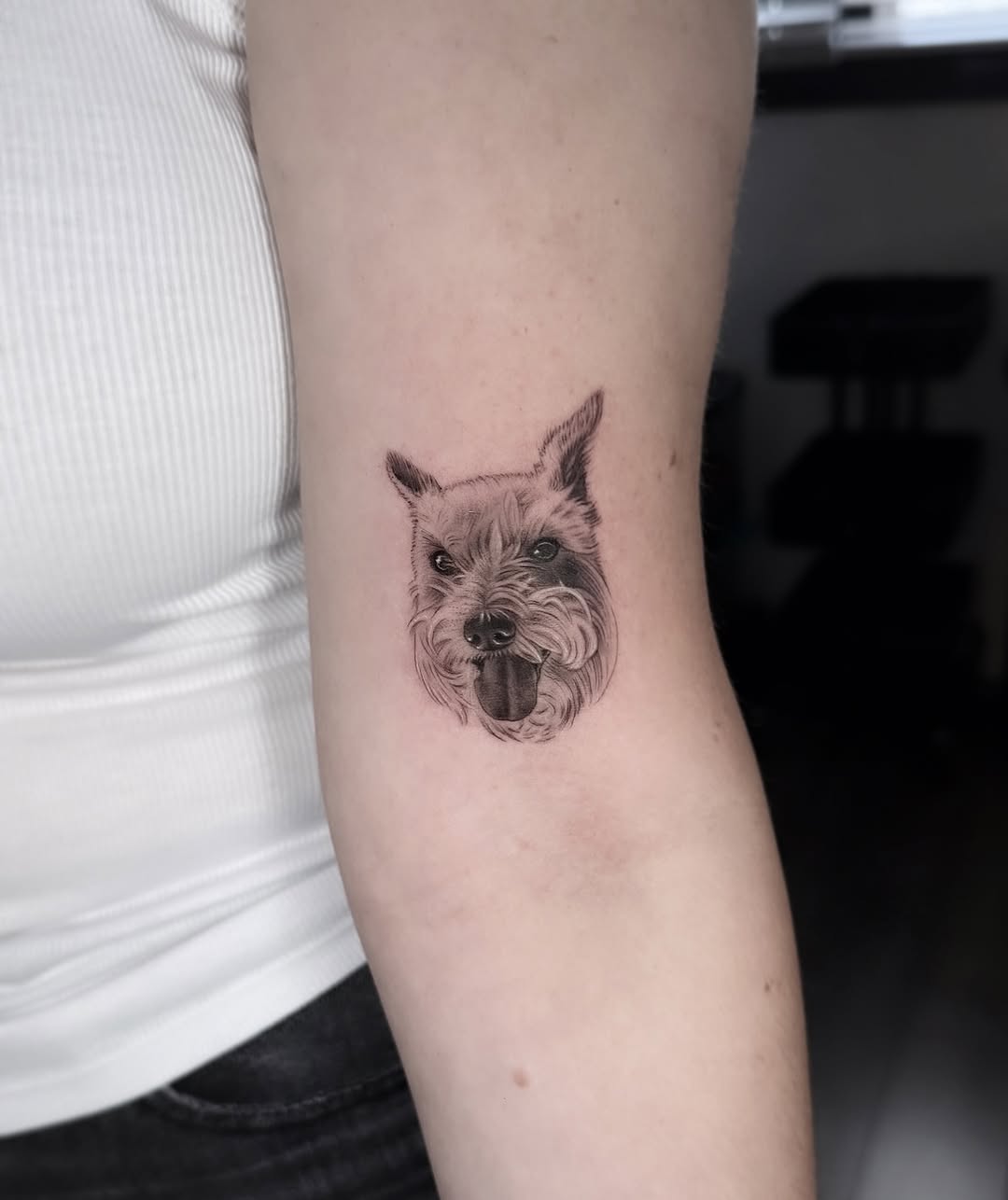 Tattoo by @tee.tattoo — realism, black_and_grey