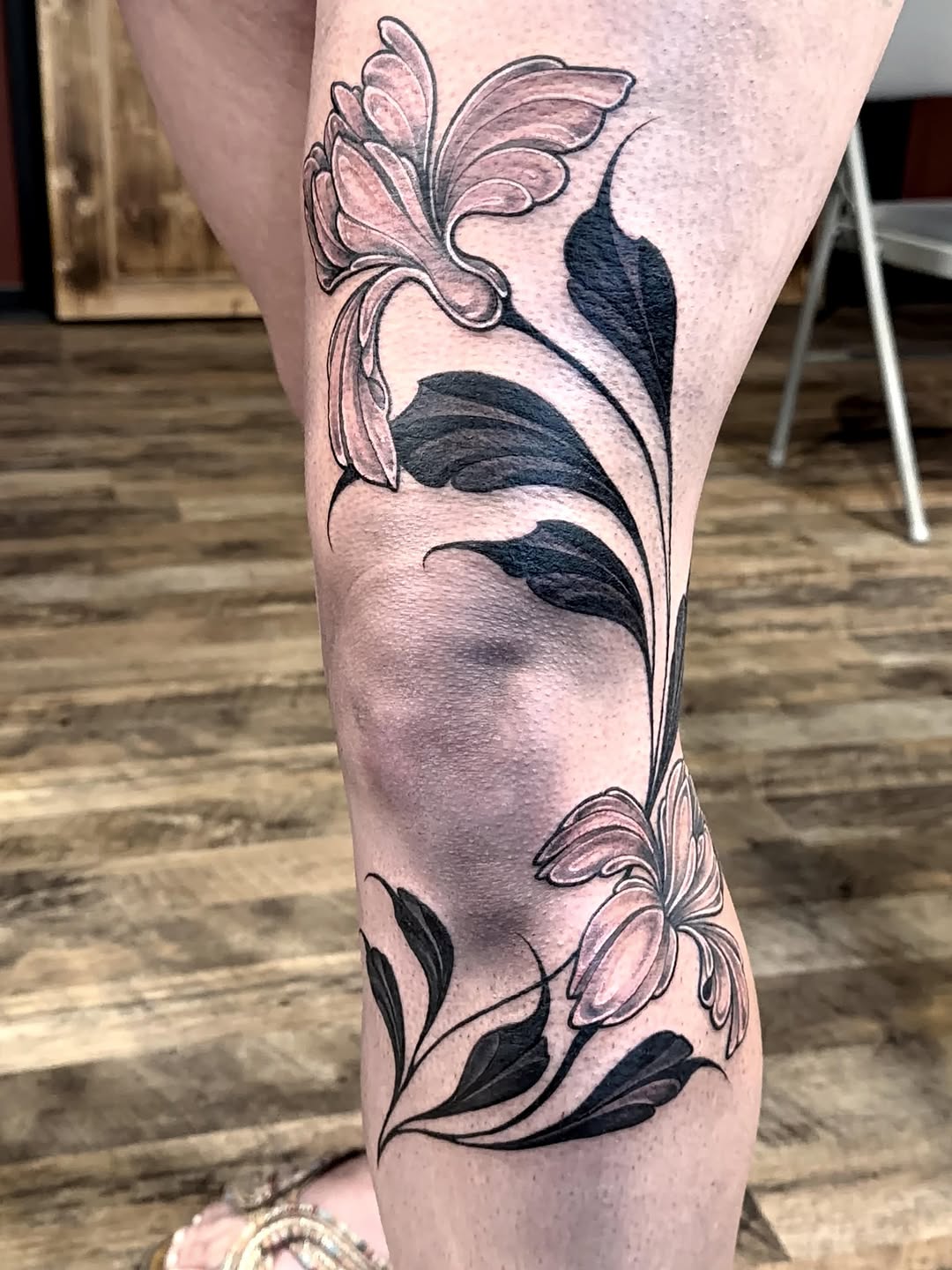 Tattoo by @heathersyvilla — black_and_grey, ornamental