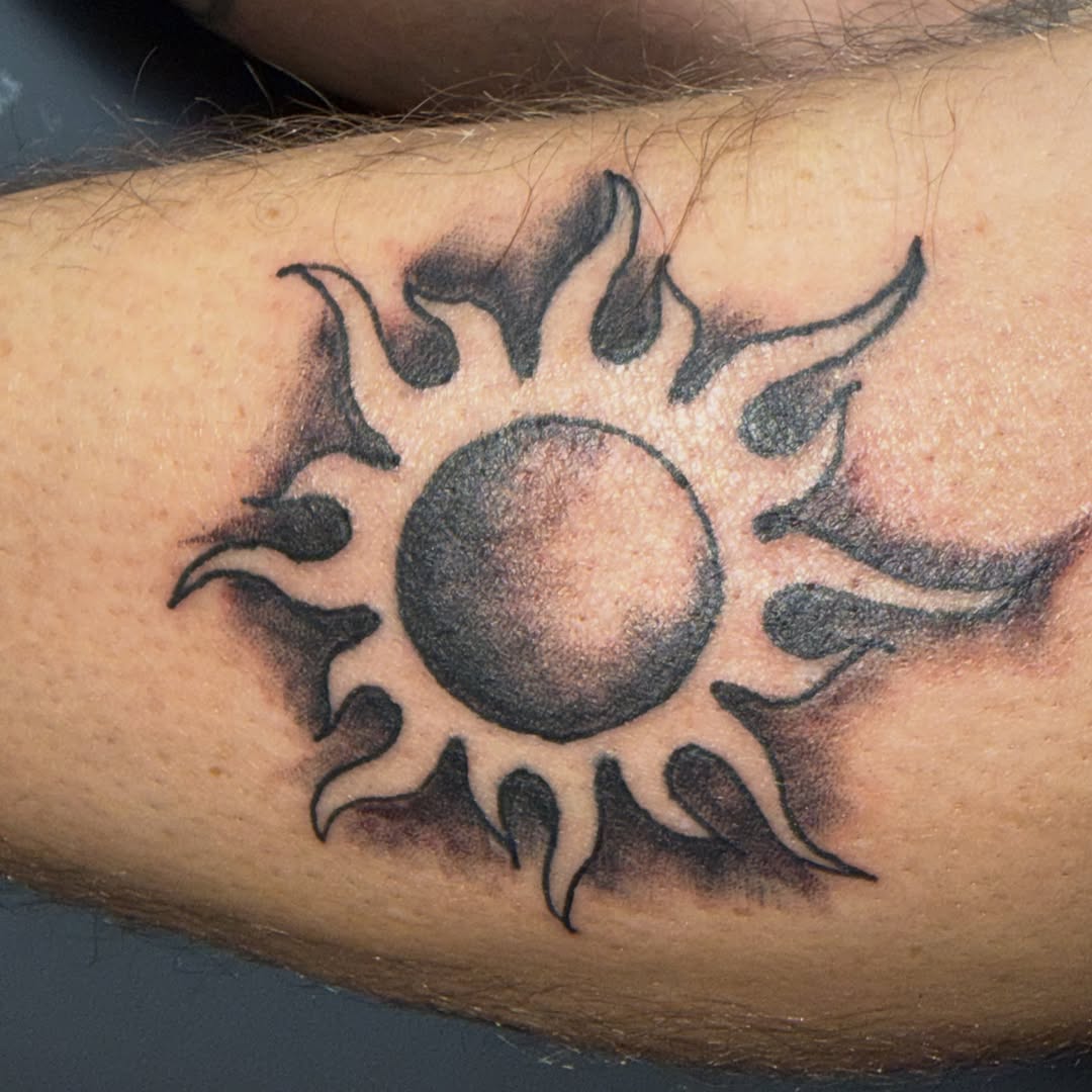 Tattoo by @lonewolftattoo415 — illustrative, black_and_grey