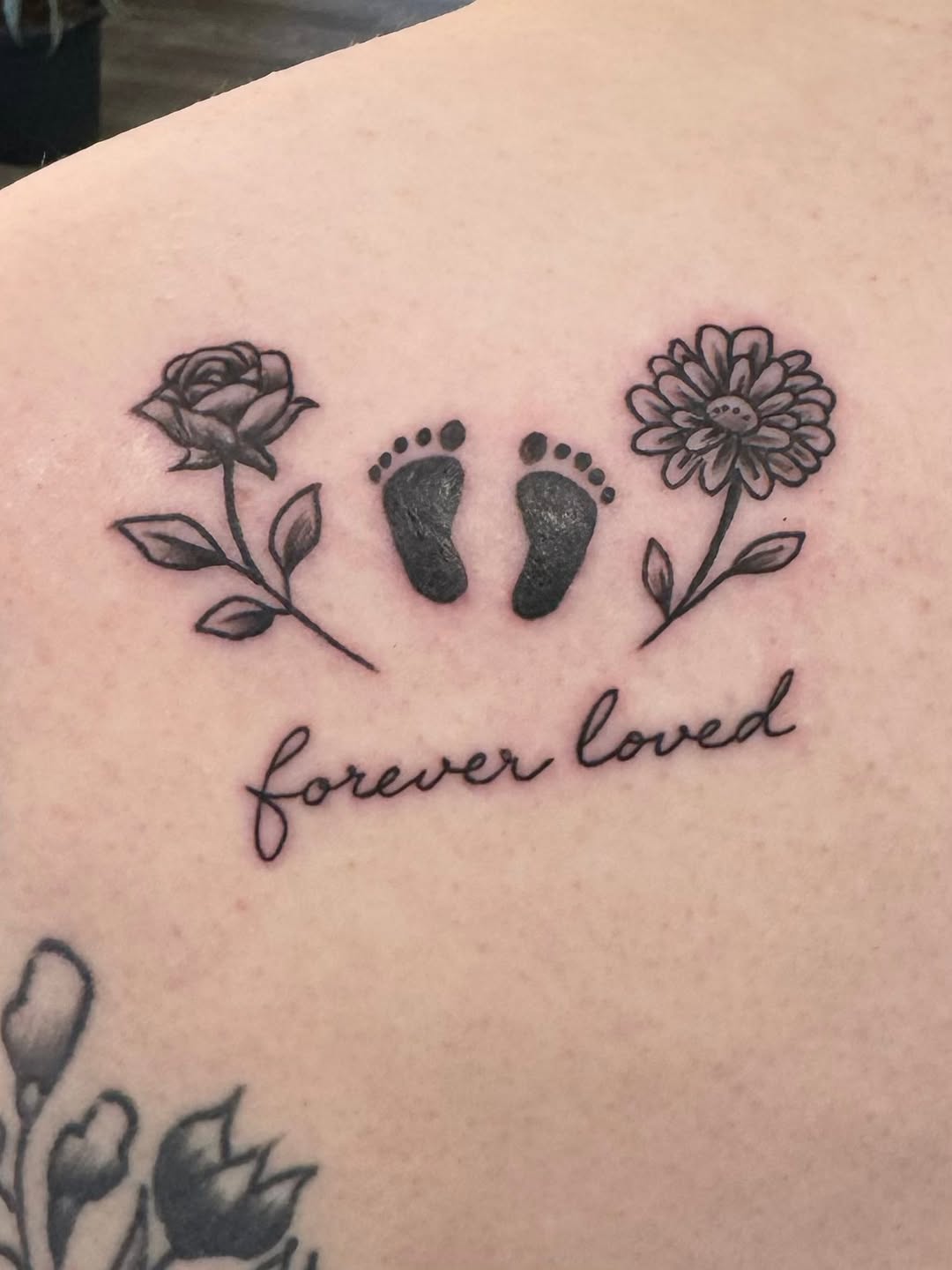 Tattoo by @kinghell73 — black_and_grey, lettering_script