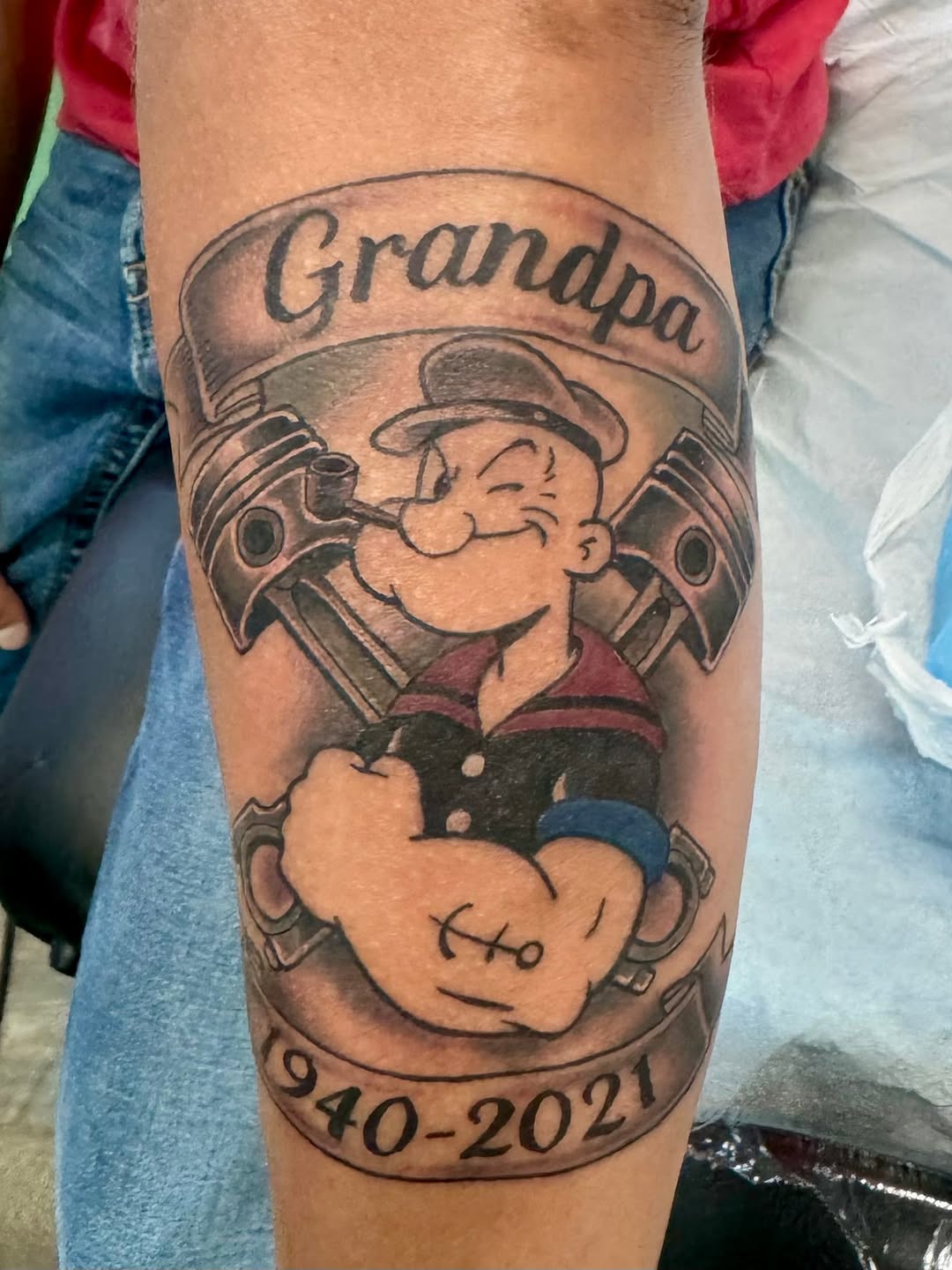 Tattoo by @kinghell73 — black_and_grey