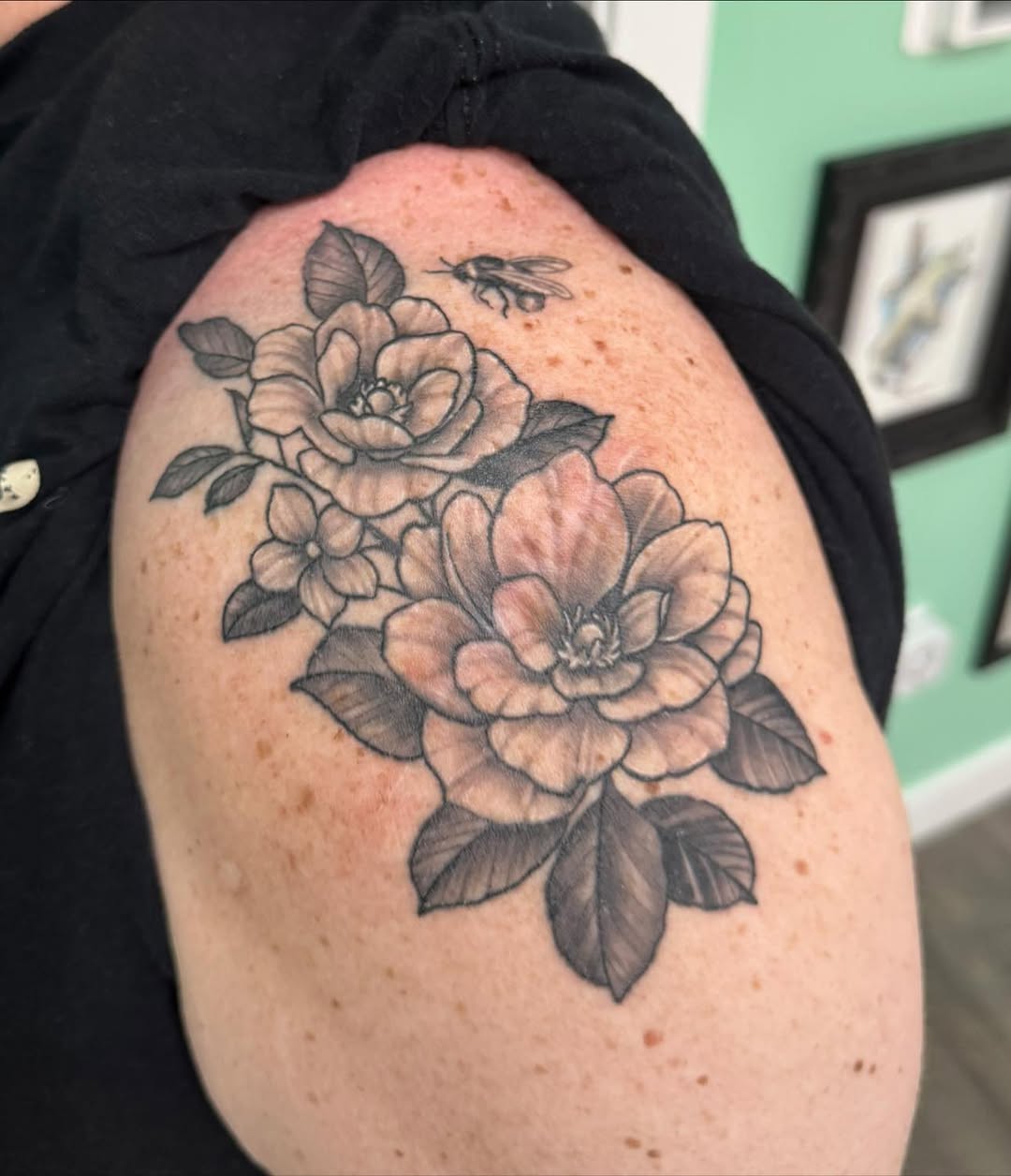 Tattoo by @kinghell73 — black_and_grey