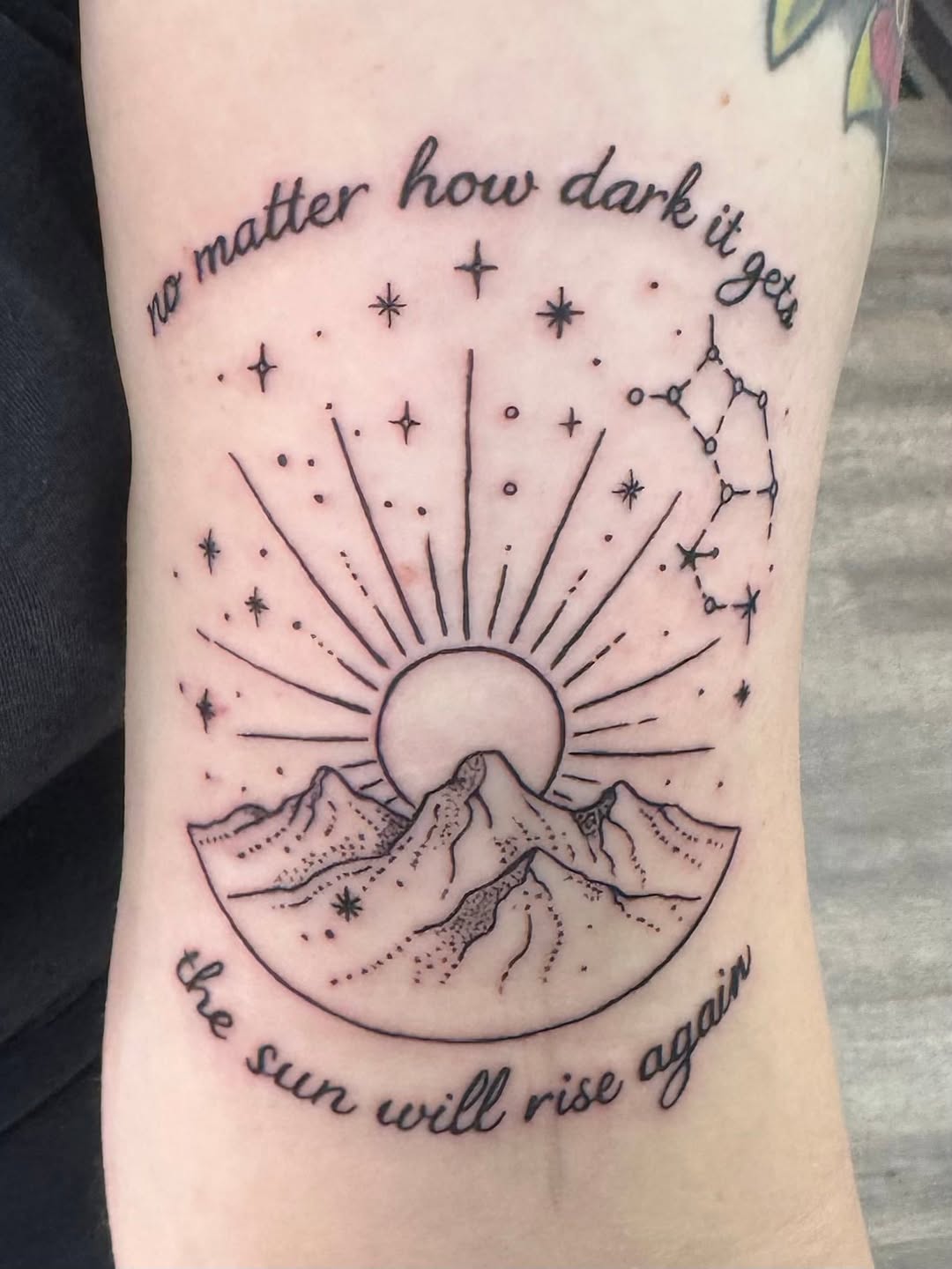 Tattoo by @kinghell73 — lettering_script