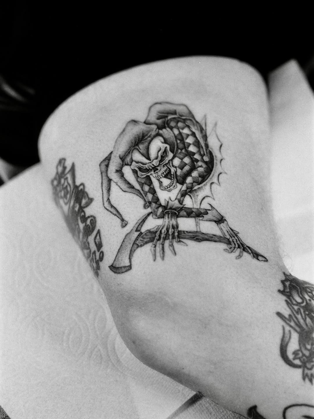 Tattoo by @chriscalibur_ — chicano, black_and_grey