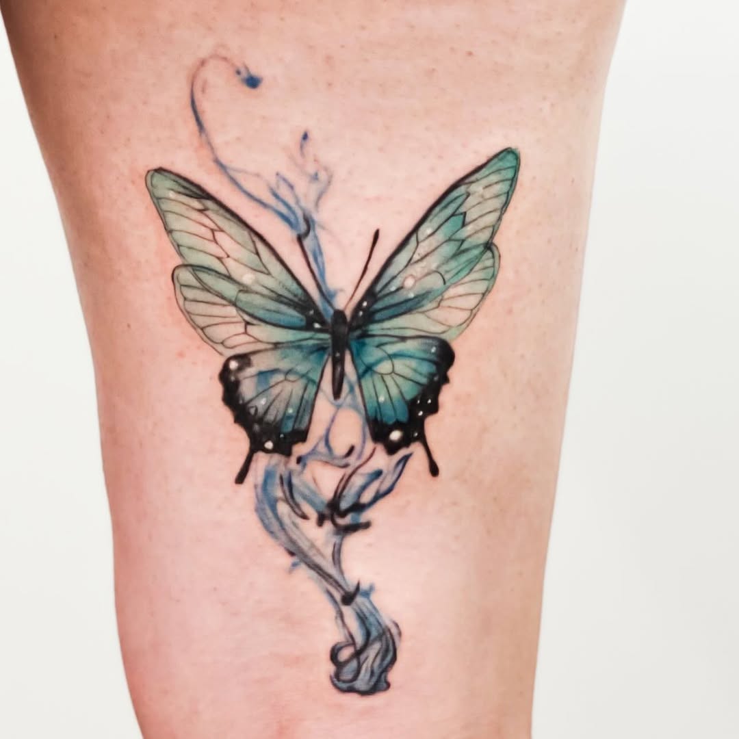 Tattoo by @banky7_tattooist — watercolor, realism