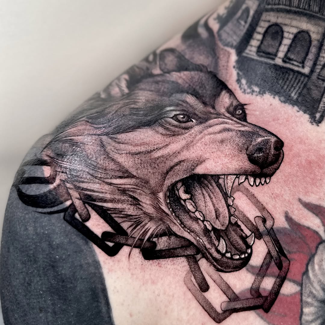 Tattoo by @grimmyweep — realism, black_and_grey