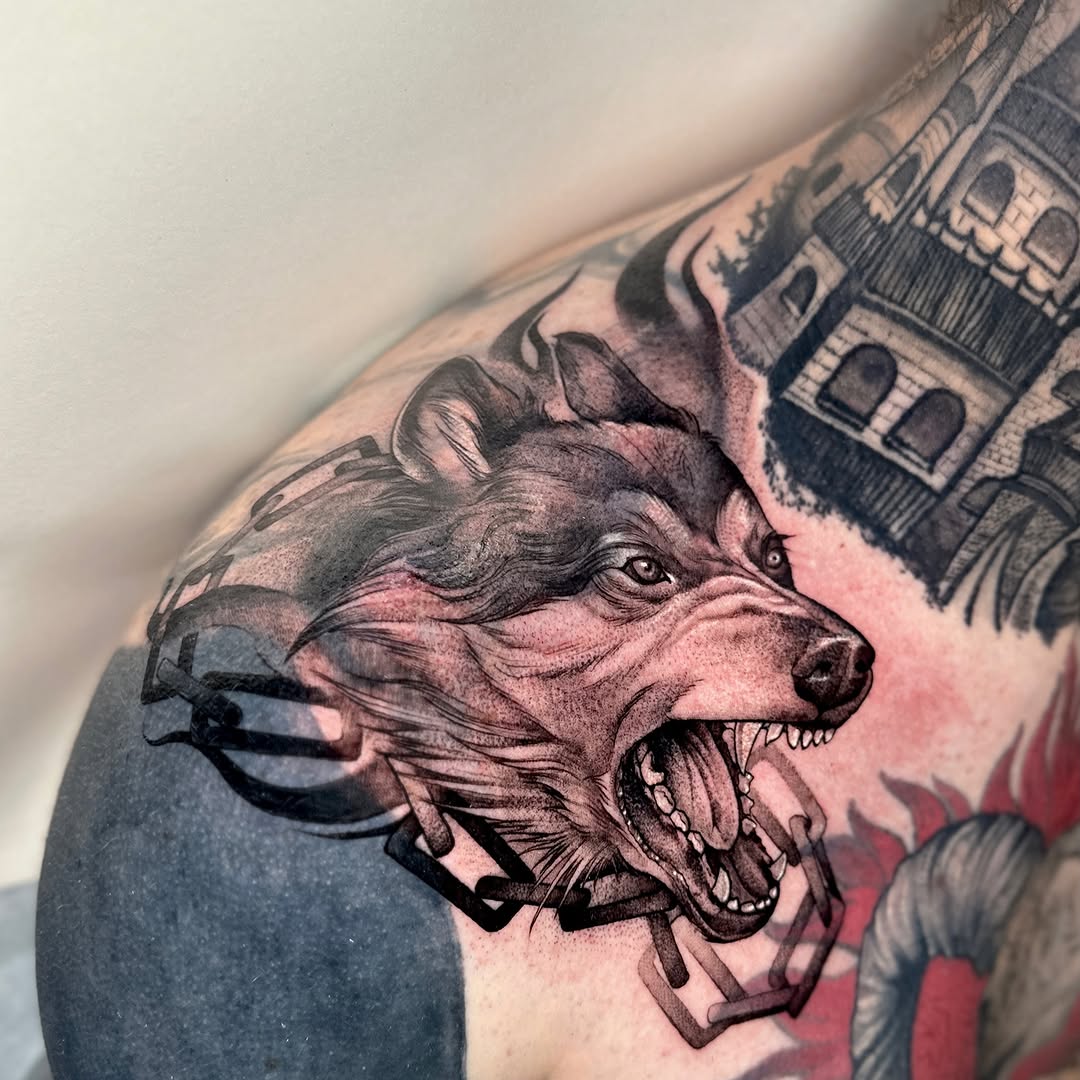 Tattoo by @grimmyweep — realism, black_and_grey