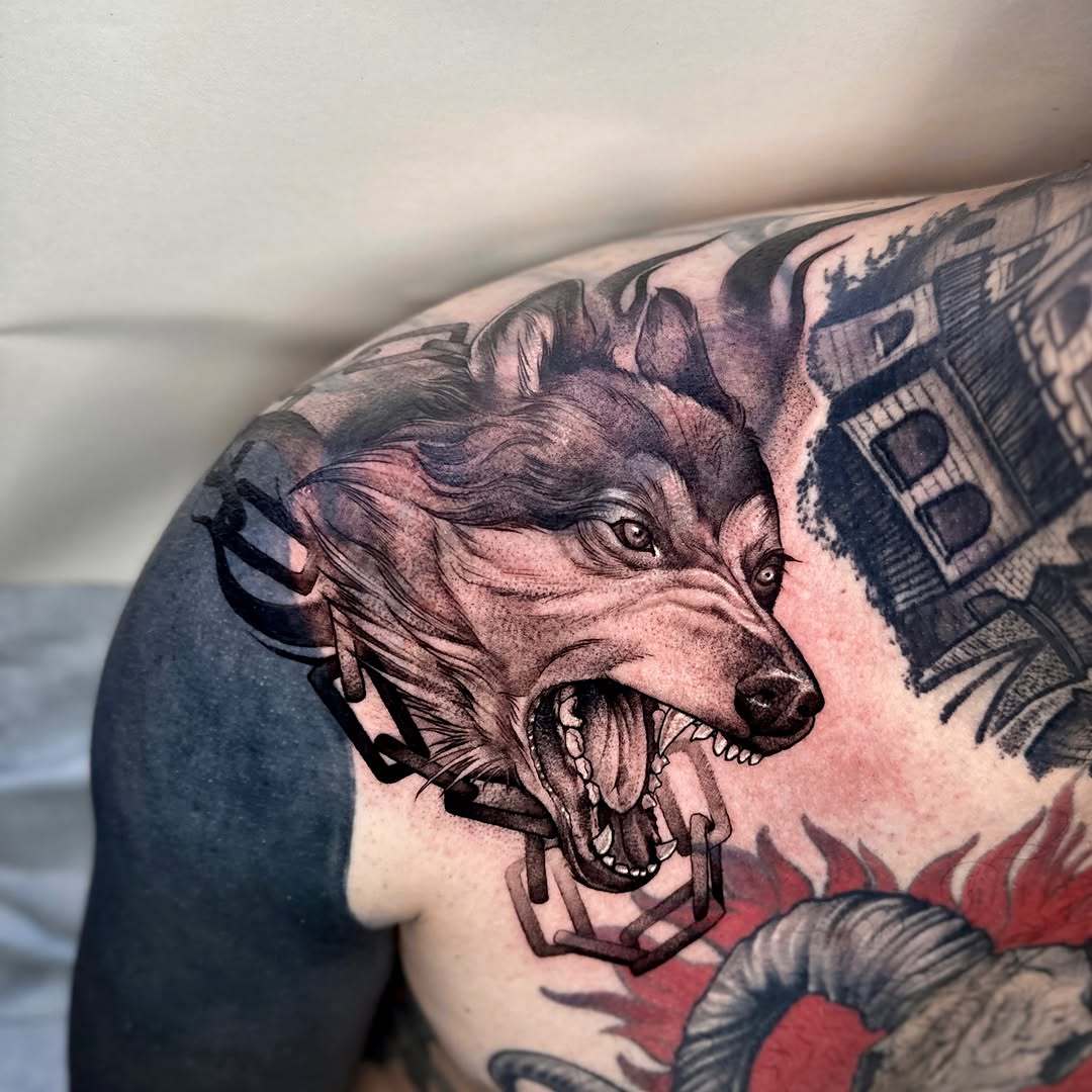 Tattoo by @grimmyweep — realism, black_and_grey