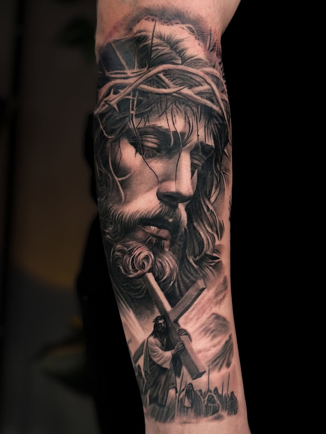 Tattoo by @nathan_inkk — realism, black_and_grey