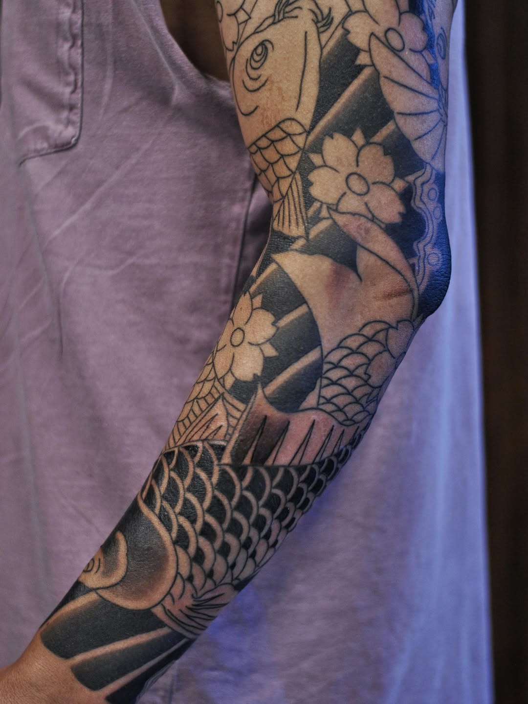 Tattoo by @jun_x_tattoo โ japanese_irezumi, blackwork