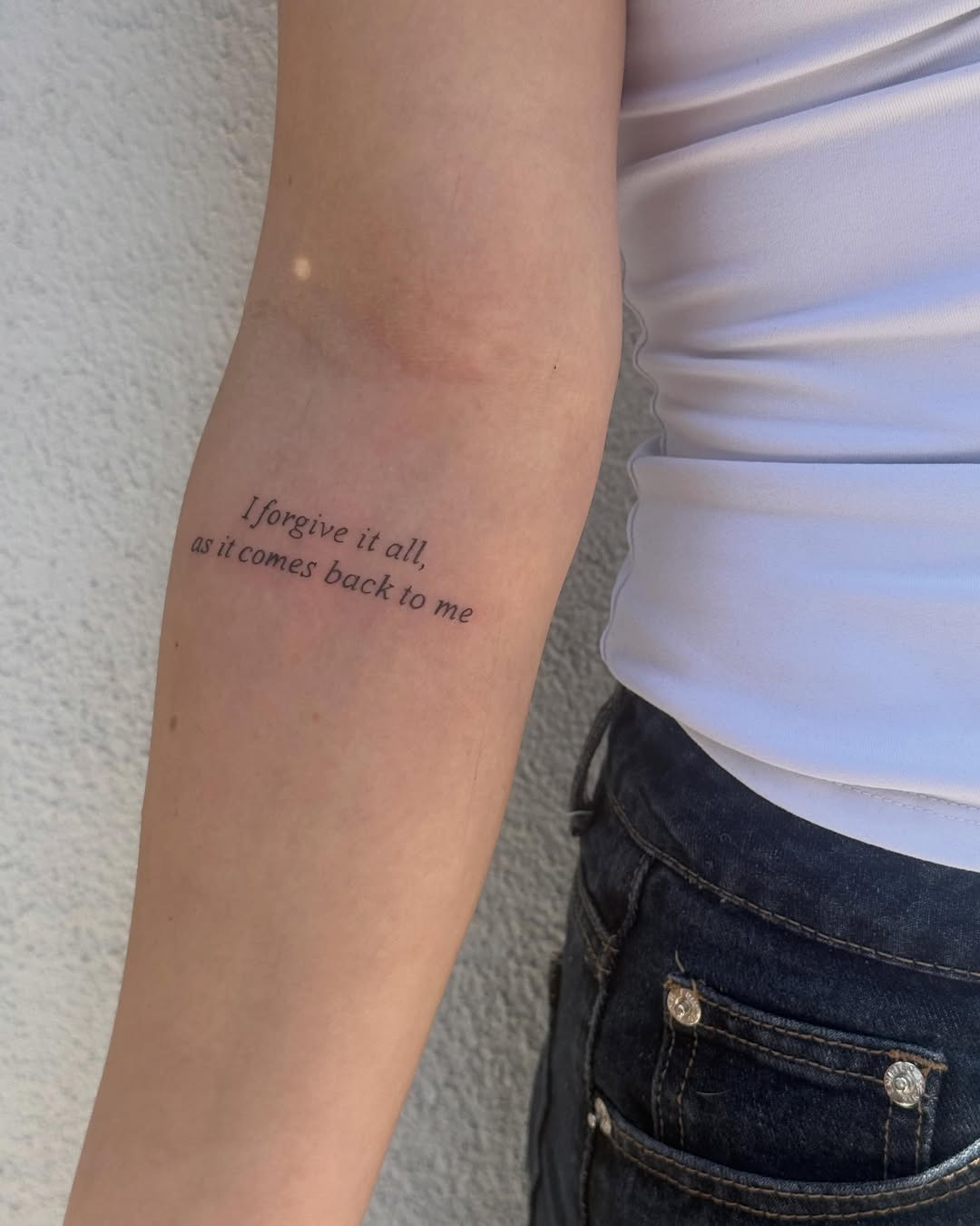 Tattoo by @amariisonn — fine_line, lettering_script