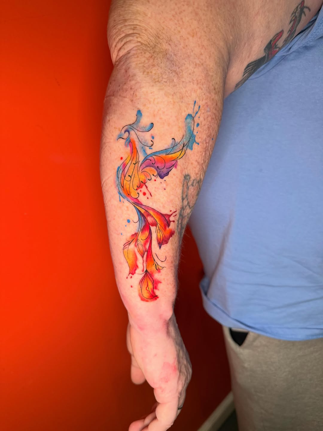 Tattoo by @_dotmx_ — watercolor