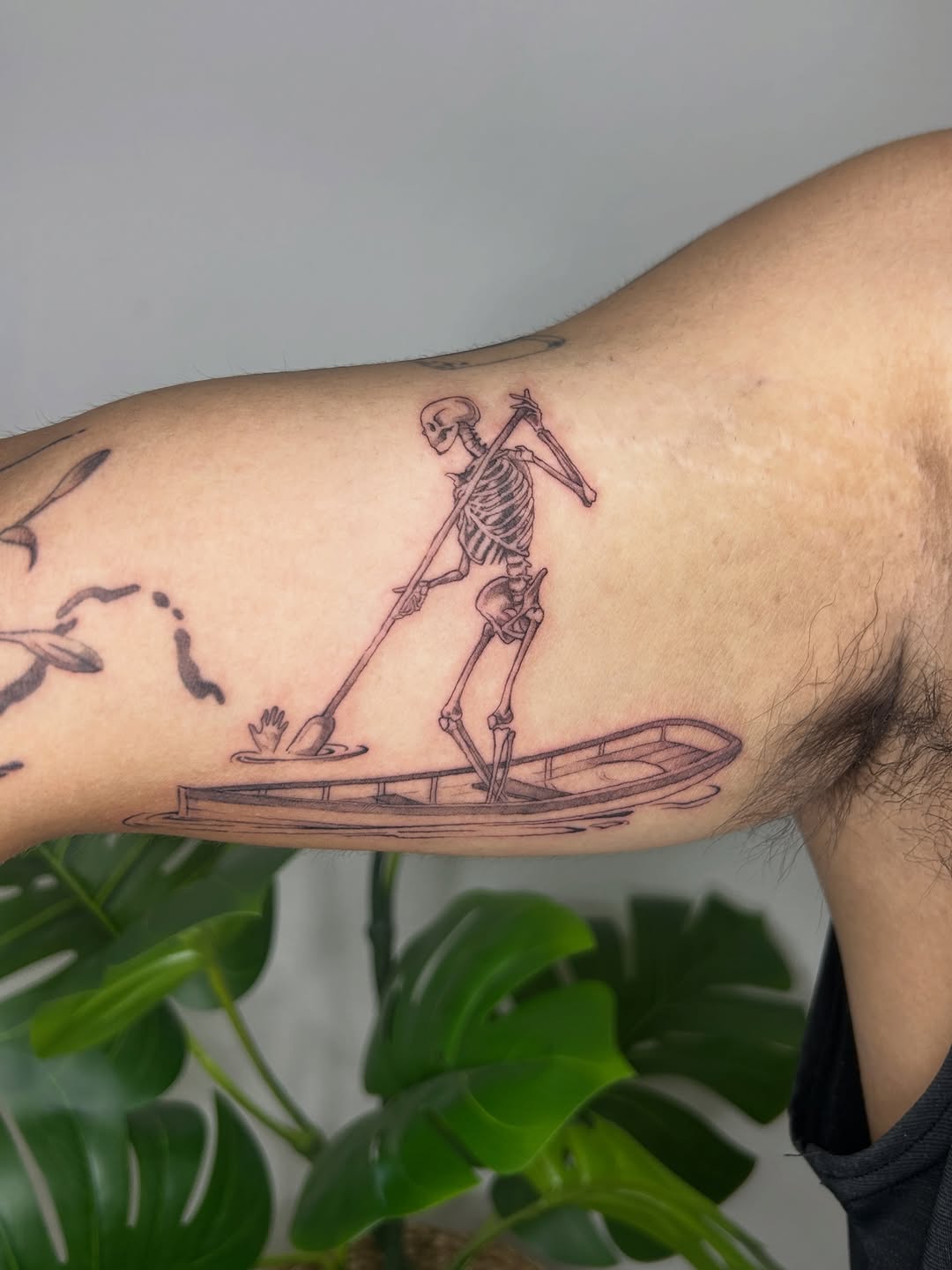 Tattoo by @xsinner___ — illustrative, black_and_grey