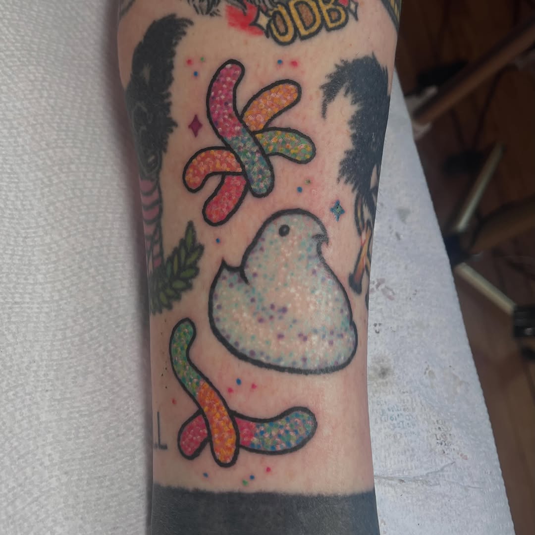 Tattoo by @maddwell.tattoos — illustrative, new_school