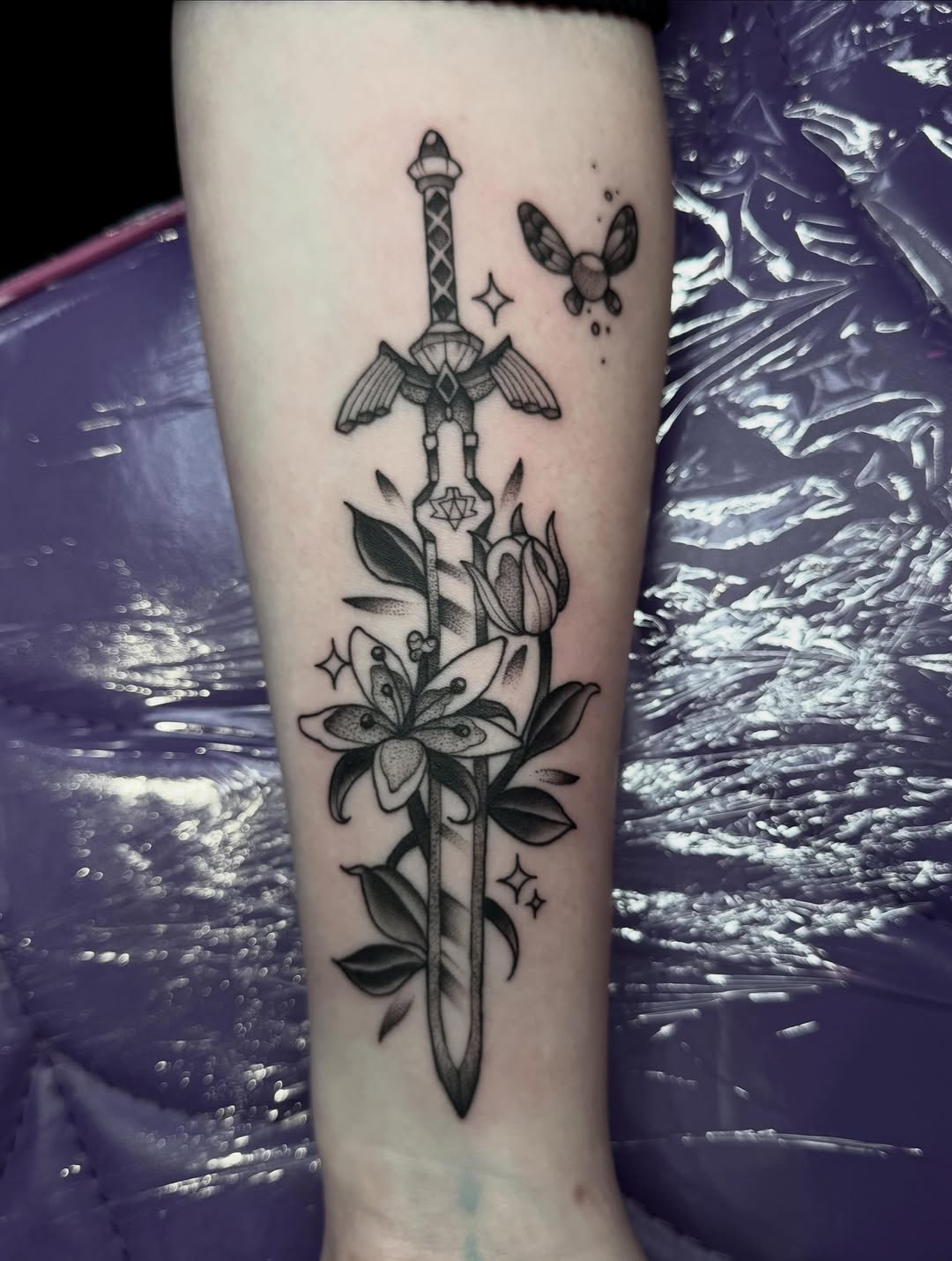 Tattoo by @kaliirisart — black_and_grey, realism