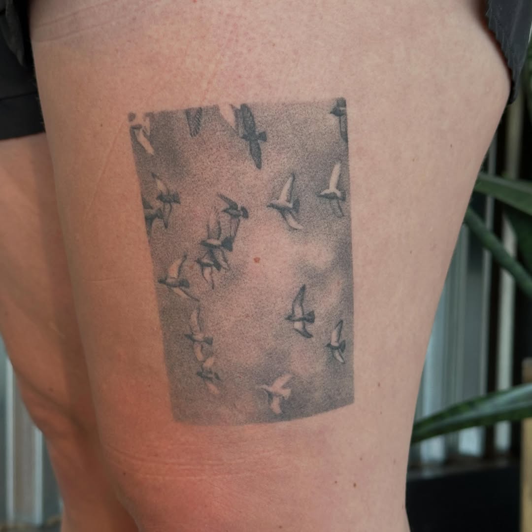 Tattoo by @scaktats โ black_and_grey