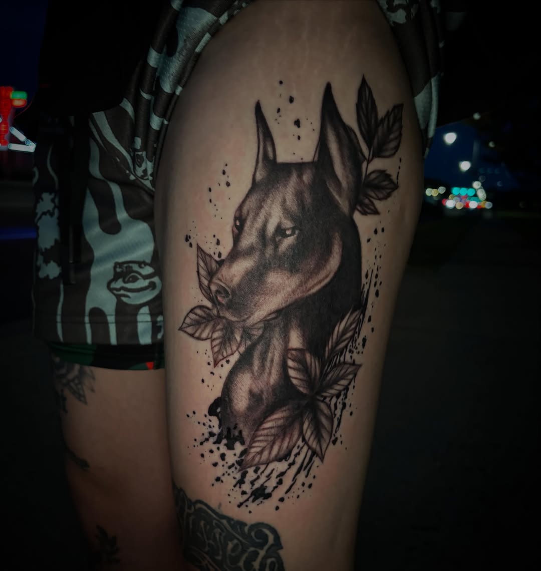 Tattoo by @lilzz_ink โ realism, black_and_grey