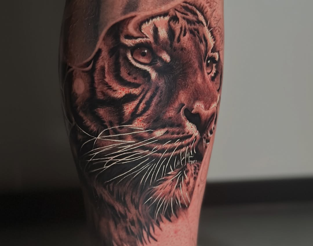 Tattoo by @cazztro.tattoo โ realism, black_and_grey