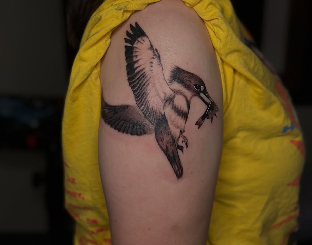 Tattoo by @cazztro.tattoo โ realism, black_and_grey