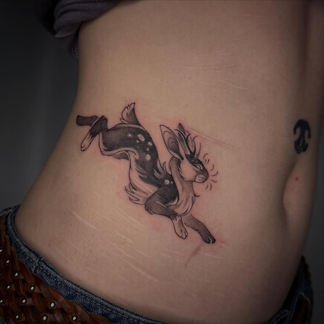 Tattoo by @mezzo.tattoo — illustrative, black_and_grey