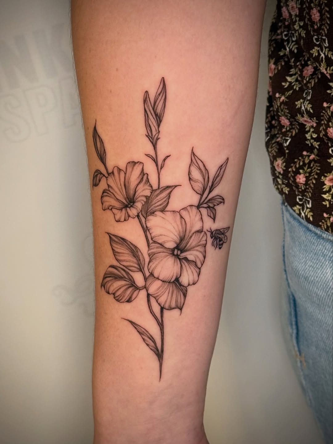 Tattoo by @gagemansfield.tattoos — fine_line, black_and_grey
