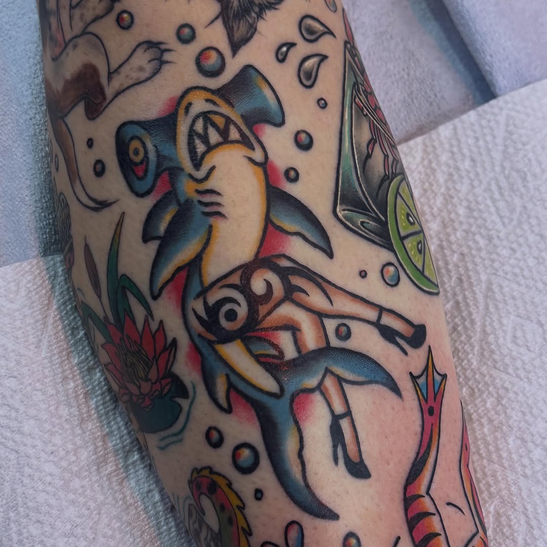 Tattoo by @wolfkieltattoos — american_traditional, illustrative