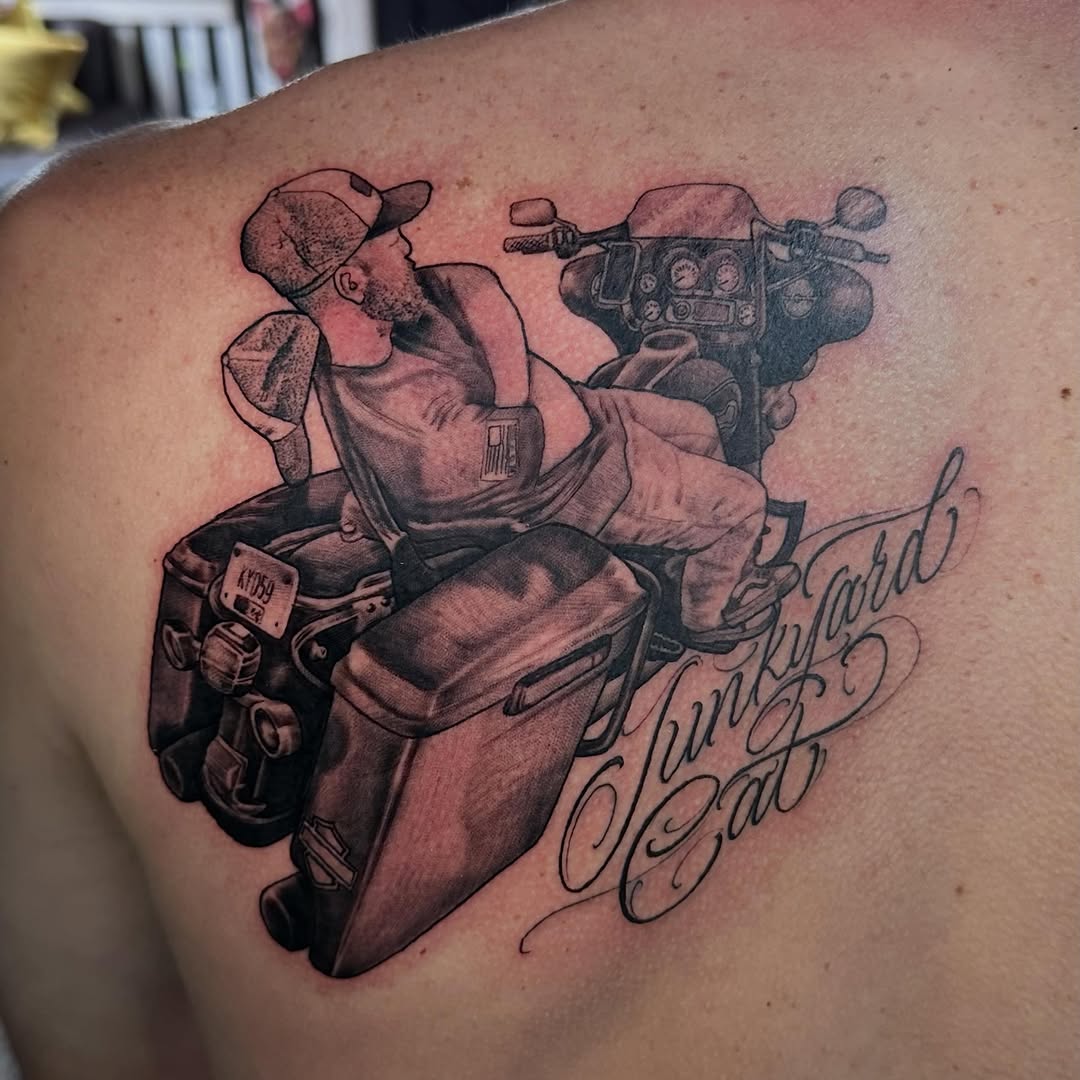 Tattoo by @dirtyletters937 — realism, lettering_script