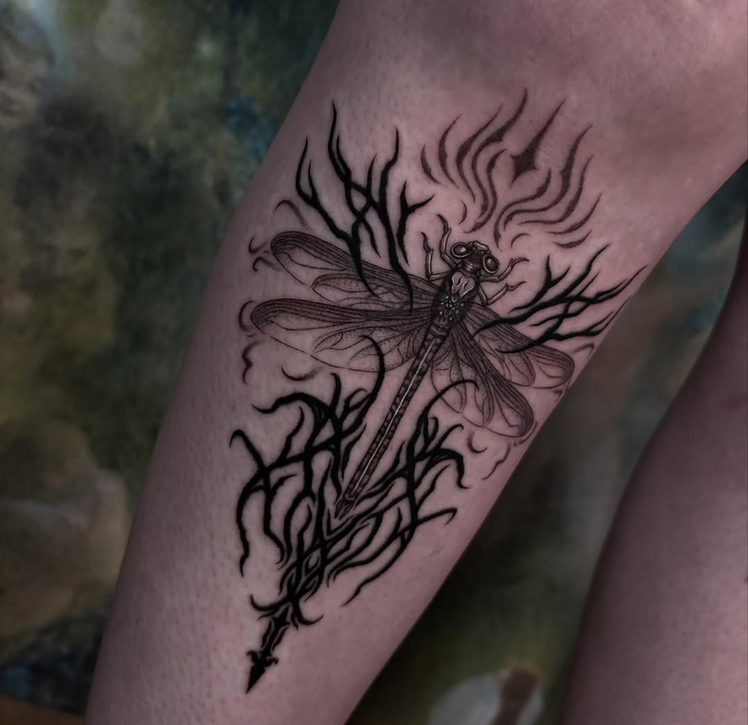 Tattoo by @alora.borealis.art โ black_and_grey, realism