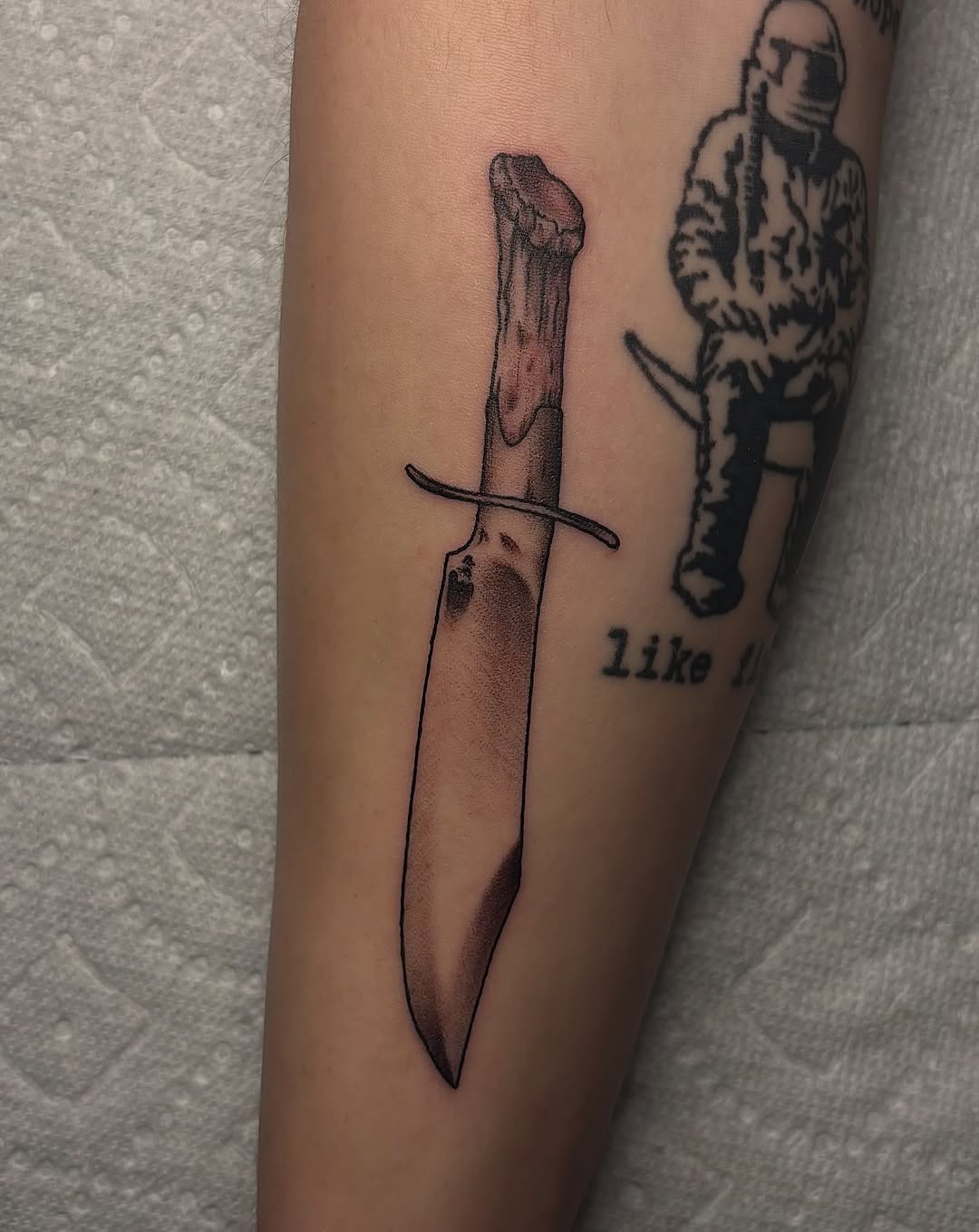 Tattoo by @shipcartel — black_and_grey