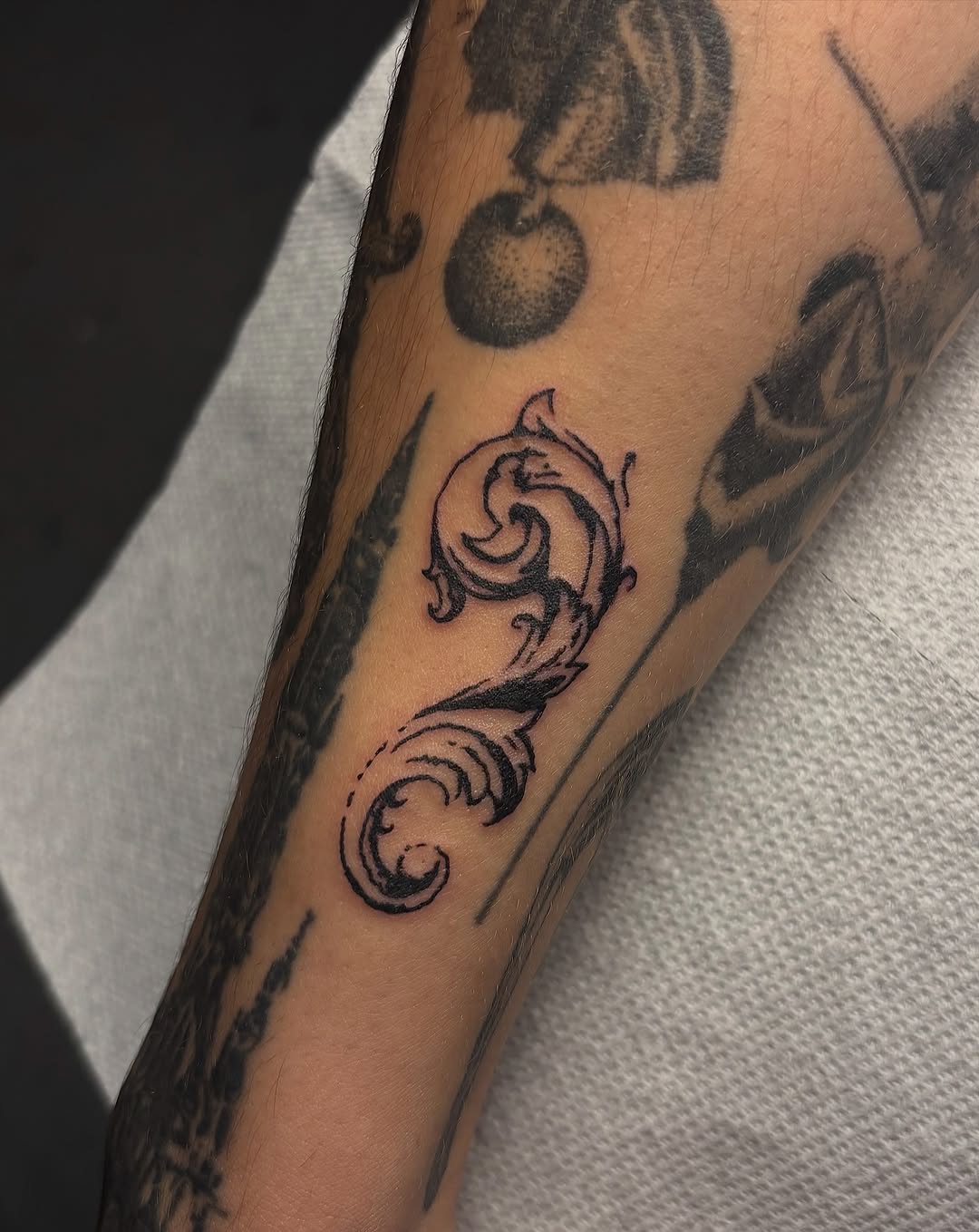 Tattoo by @shipcartel — blackwork, ornamental
