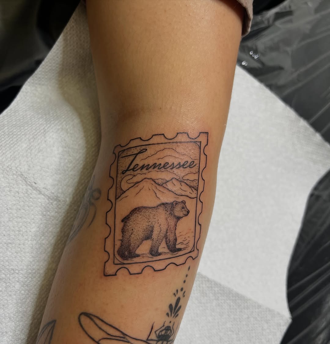 Tattoo by @presley.tattoos — illustrative, black_and_grey