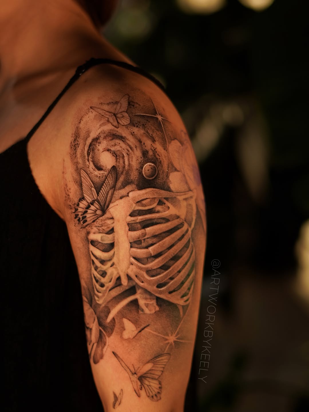 Tattoo by @artworkbykeely โ black_and_grey, realism