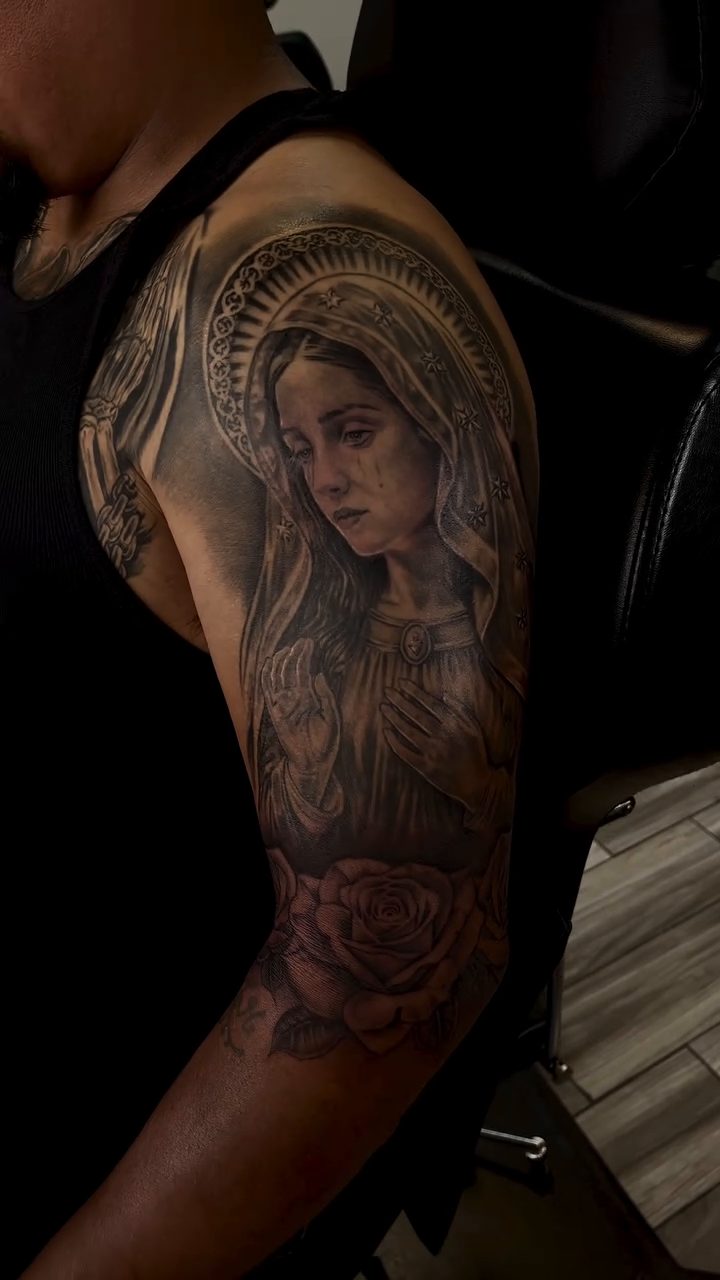 Tattoo by @rico_tattoos.3 โ black_and_grey, realism