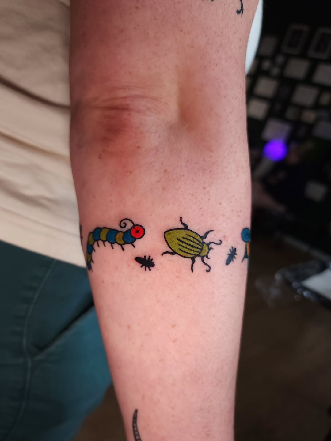 Tattoo by @maxinestewart — illustrative, naive