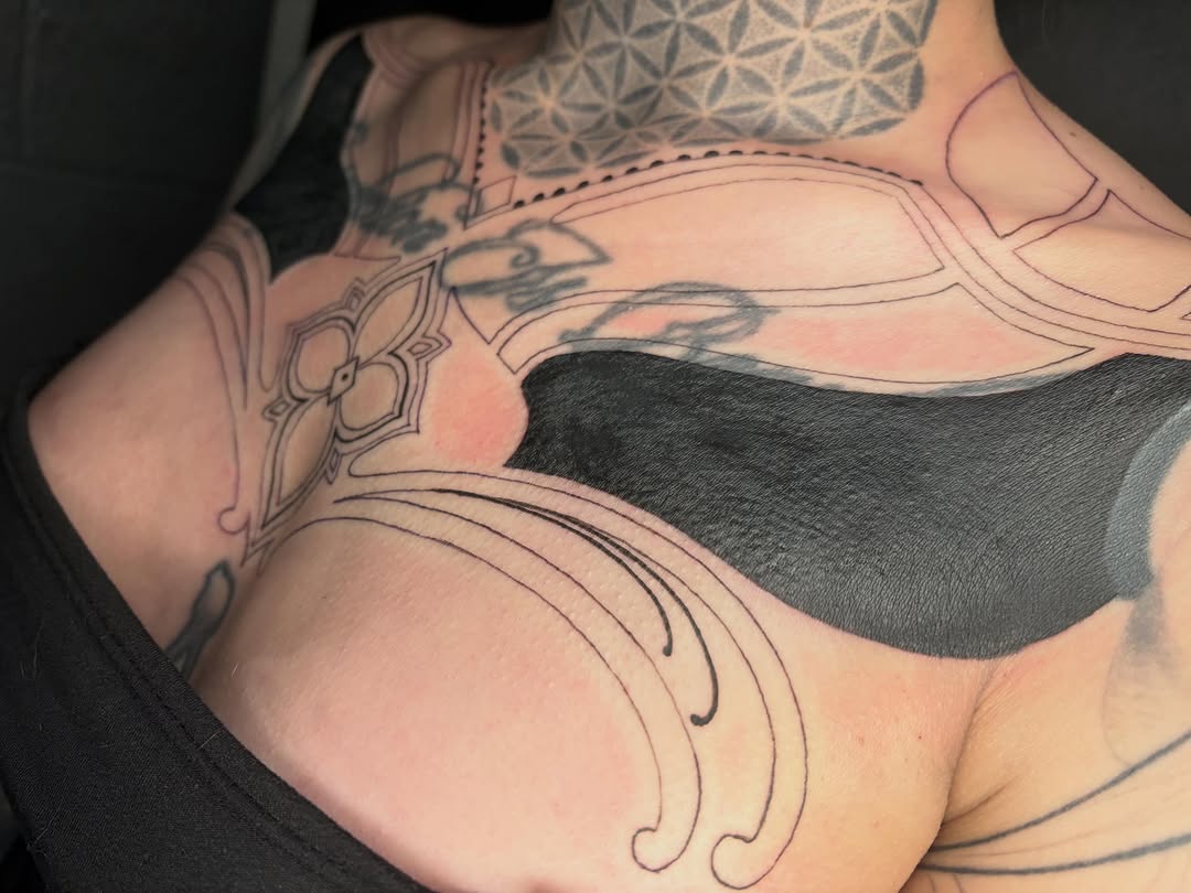 Tattoo by @black.thistle.tattoo — blackwork, ornamental