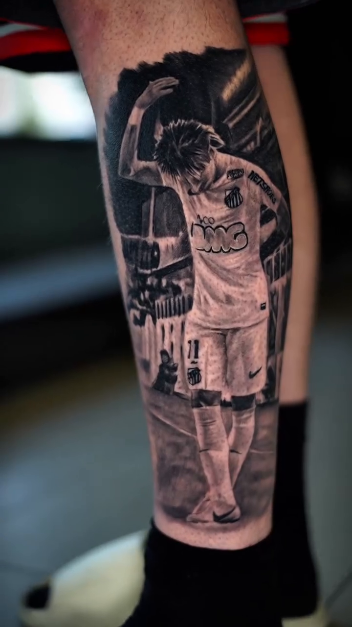 Tattoo by @angelo_tattooink โ realism, black_and_grey