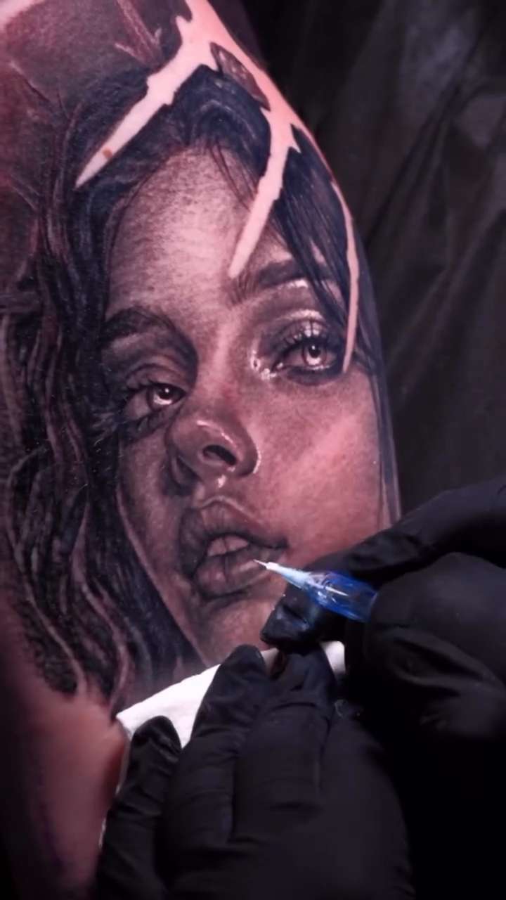 Tattoo by @yourock_tattoo — realism, black_and_grey