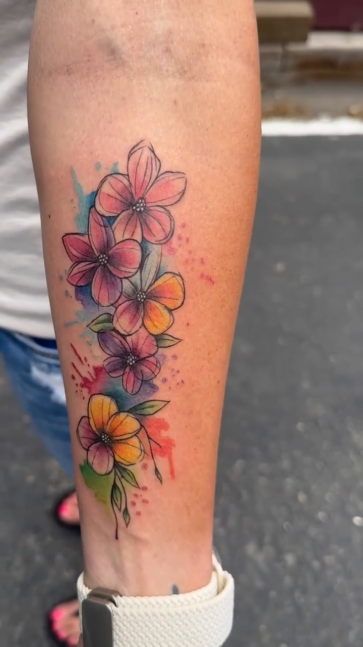 Tattoo by @boscolaynetattoo — watercolor
