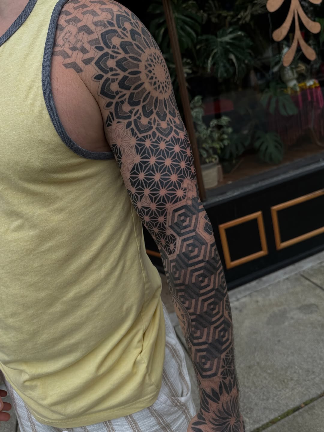 Tattoo by @chrisirvintattoos β geometric, blackwork