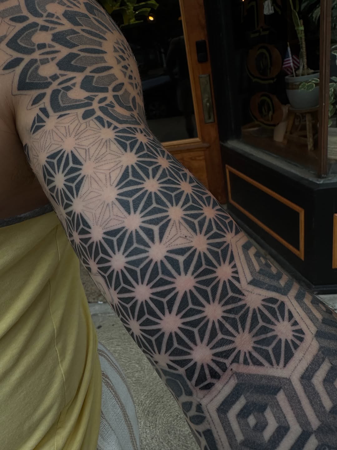Tattoo by @chrisirvintattoos β geometric, blackwork