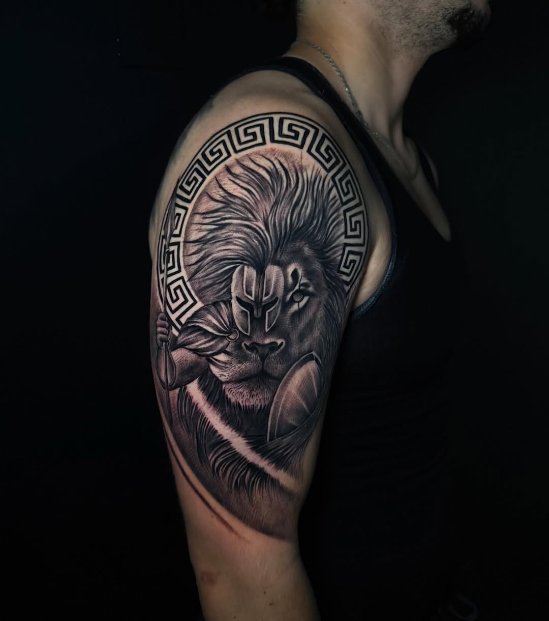 Tattoo by @georgetattooartist — black_and_grey, realism