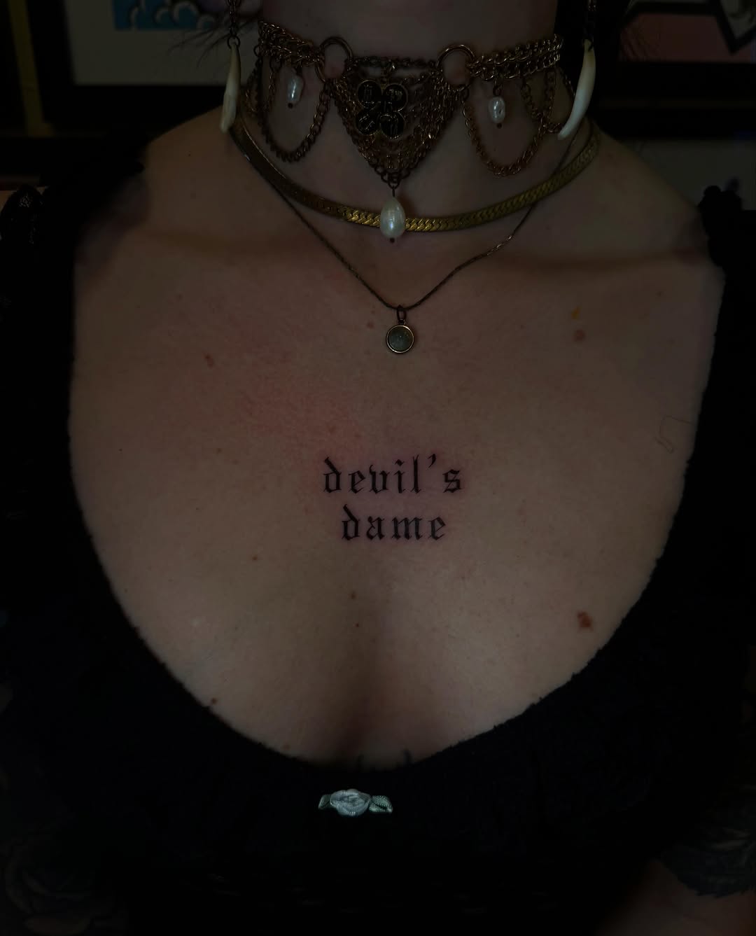 Tattoo by @dojatatt — lettering_script, fine_line