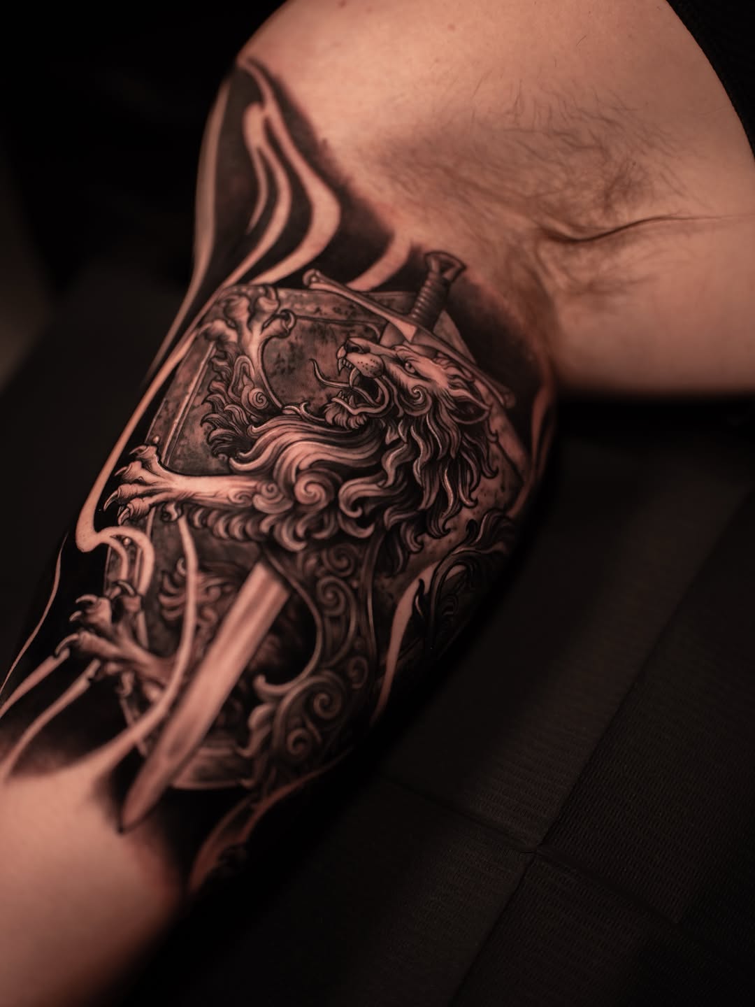 Tattoo by @andretattoostx โ realism, black_and_grey