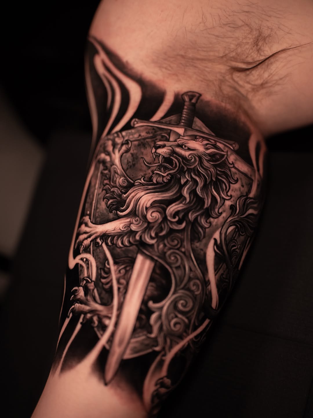 Tattoo by @andretattoostx โ realism, black_and_grey