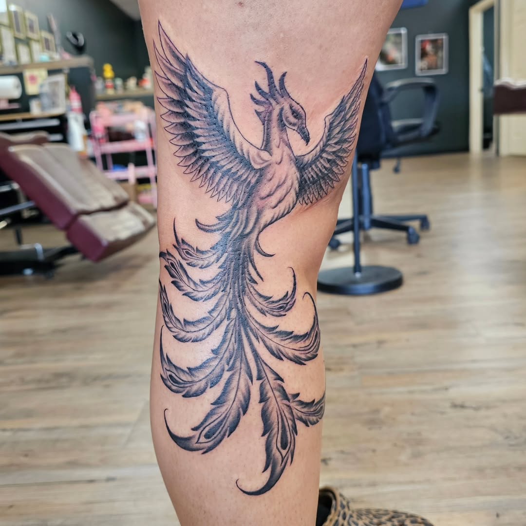 Tattoo by @indeedilly — black_and_grey, realism