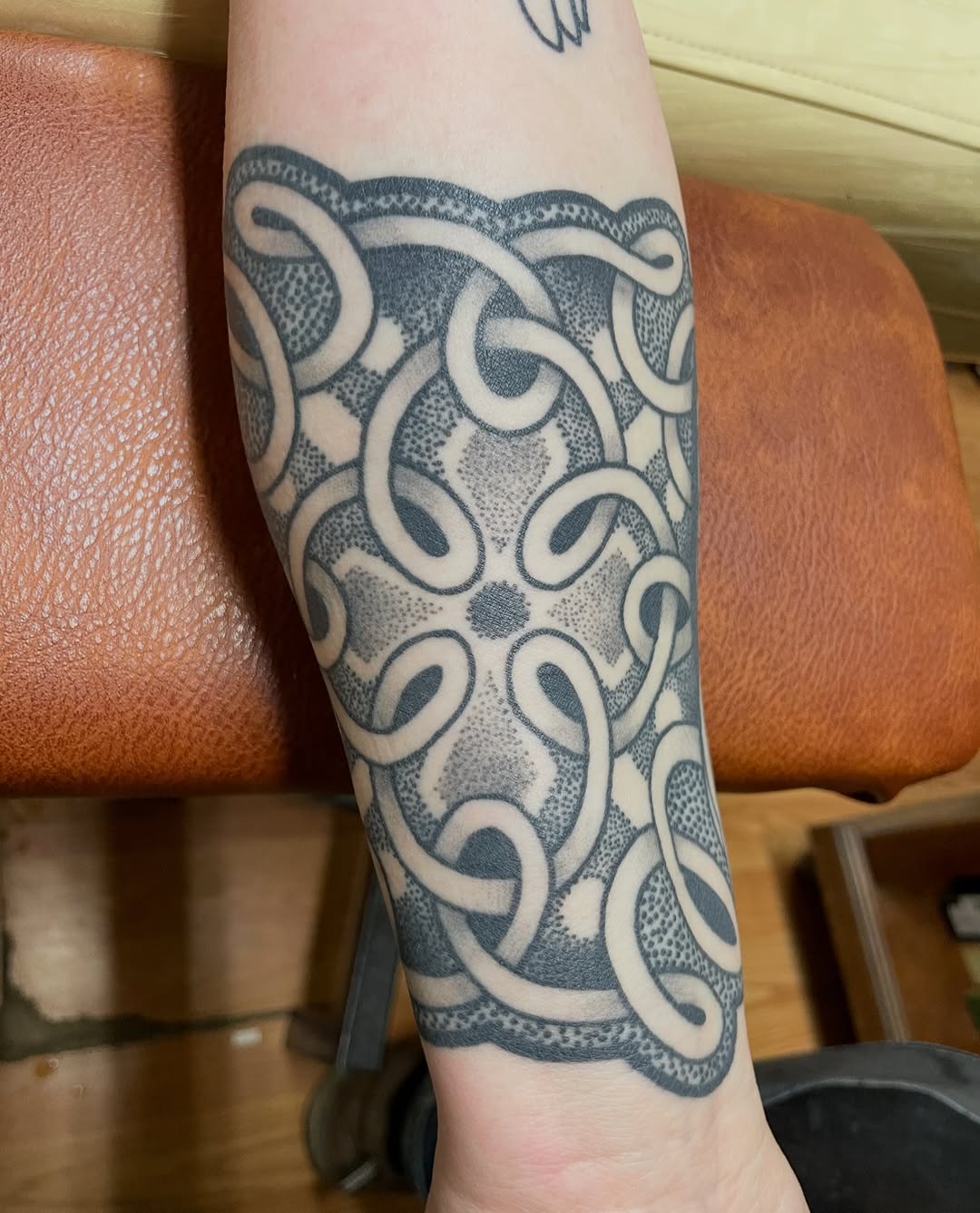 Tattoo by @chad_williams84 — geometric, dotwork
