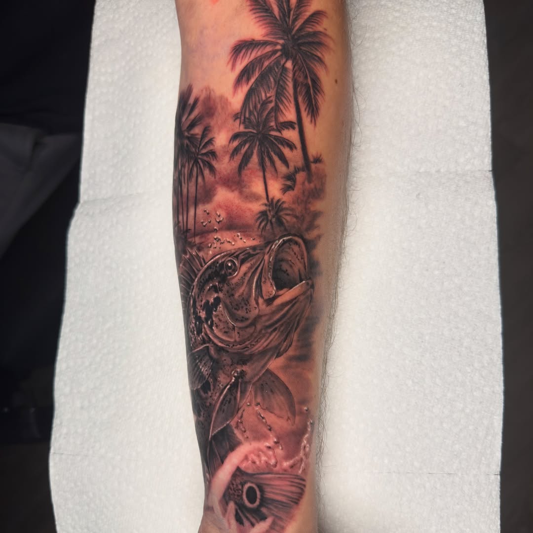 Tattoo by @justinhaytattoos โ realism, black_and_grey