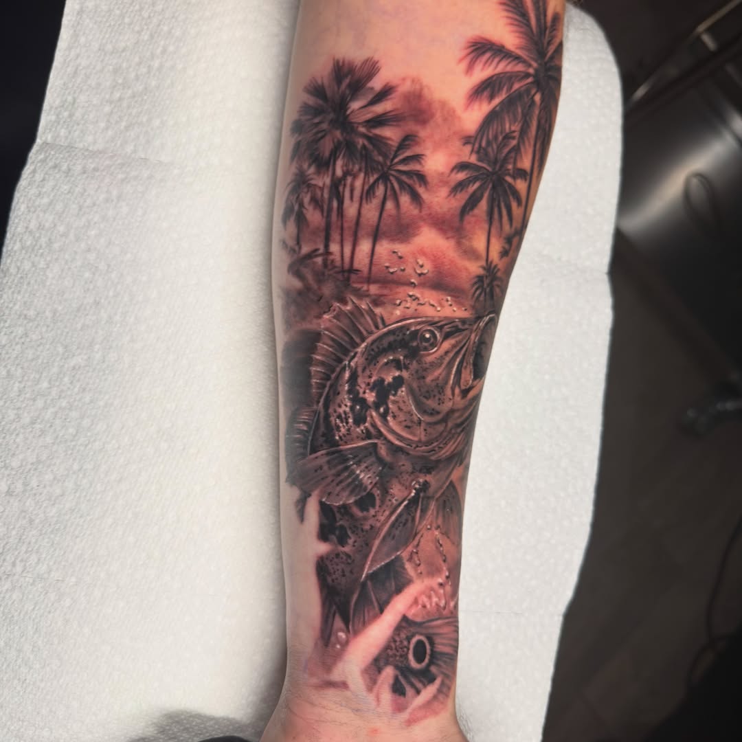 Tattoo by @justinhaytattoos โ realism, black_and_grey